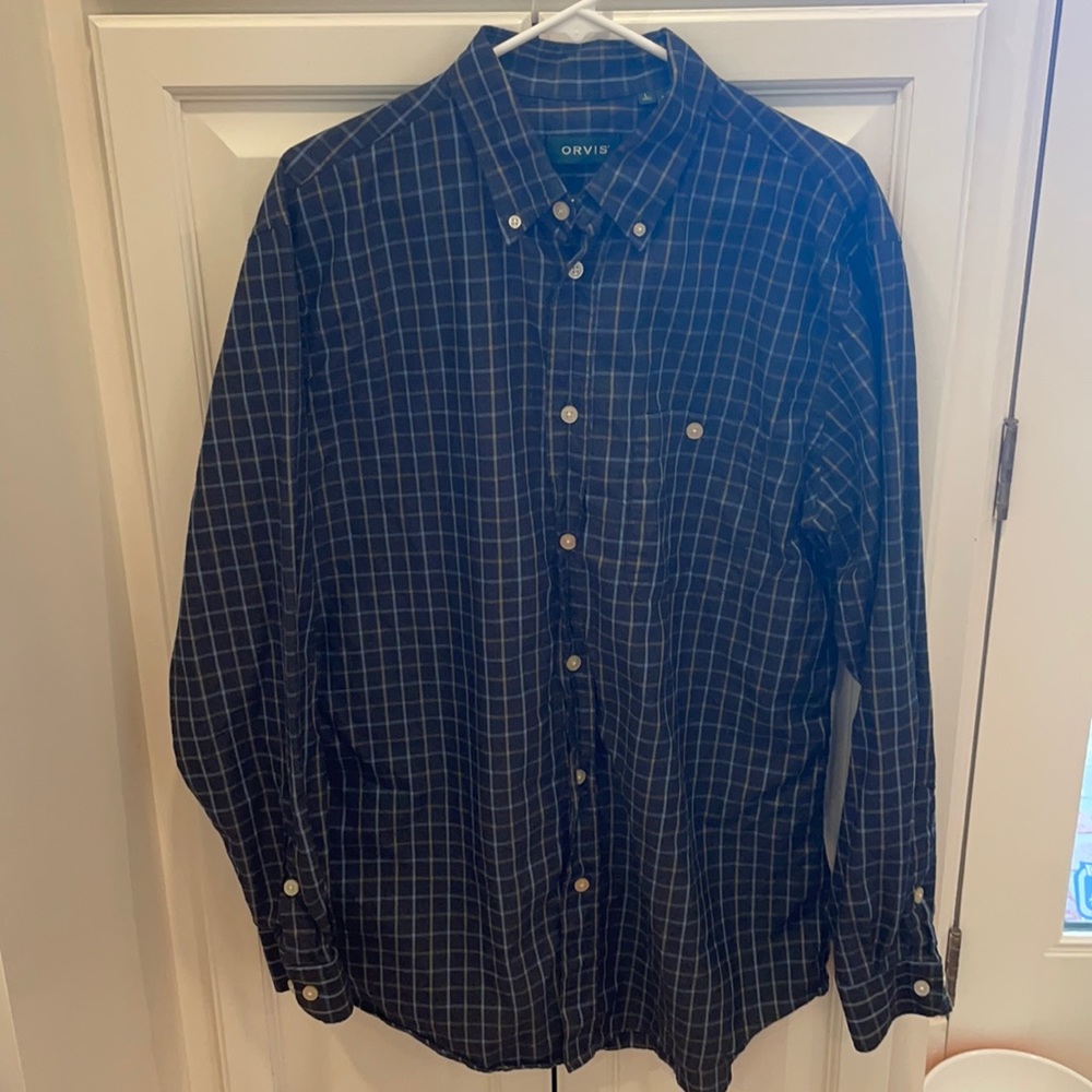 Orvis long sleeve button down large and tall